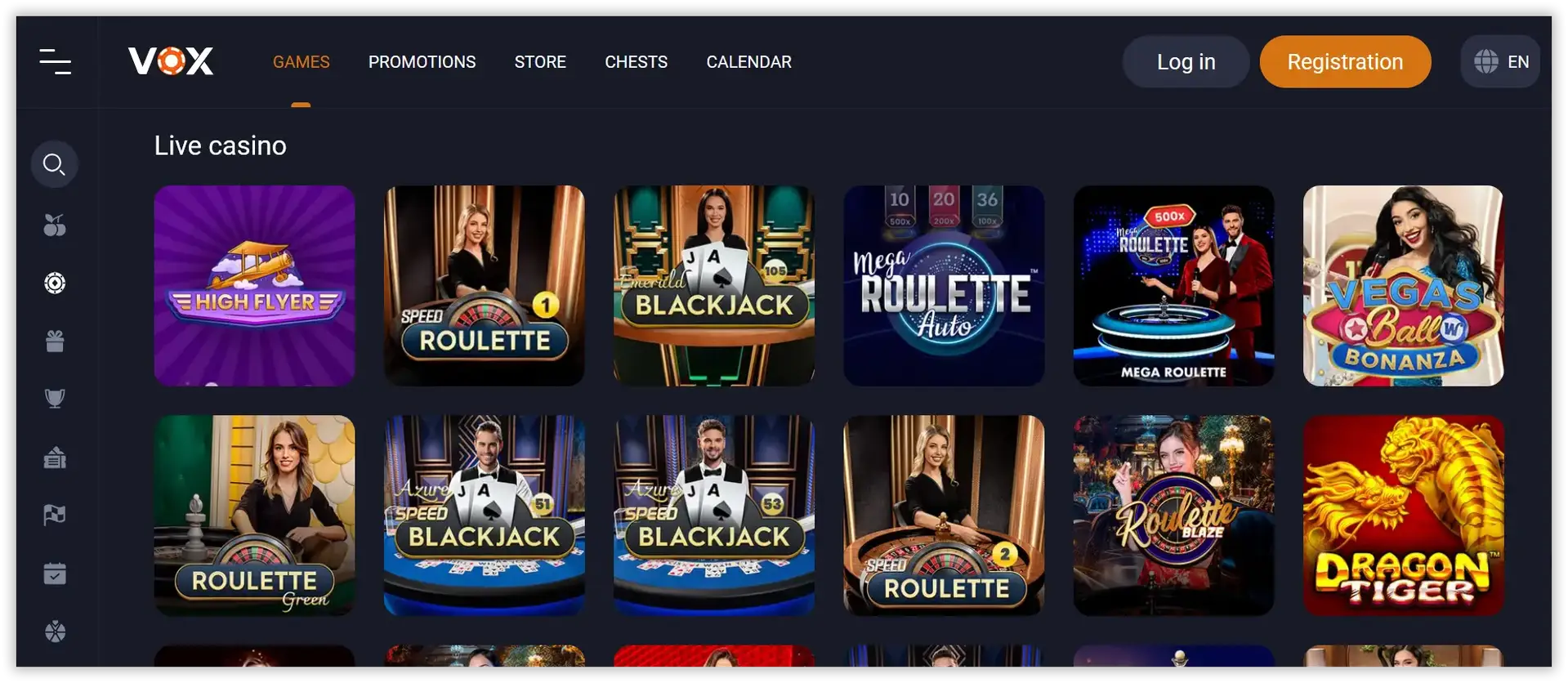Kasyno na żywo Vox Casino